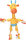 Torris Giraffe gelb 36 x13,5 x 53,5cm