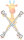 Torris Giraffe gelb 36 x13,5 x 53,5cm