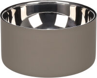 Futter und Trinknapf Xara rund Taupe 15 x 7,4cm 700ml