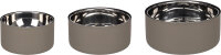 Futter und Trinknapf Xara rund Taupe 17 x 7,4cm 1,2L