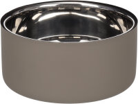 Futter und Trinknapf Xara rund Taupe 17 x 7,4cm 1,2L