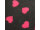 Original Englische Vet Bedding Premium 100x160cm MH04 Motiv: Herzchen - Farbe: dunkelgrau mit pinken Herzen