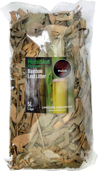 HabiStat Bamboo Leaf Litter, Laubstreu Bambus 5L