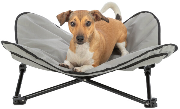 Trixie Camping-Bett für Hunde, 69 x 20 x 69cm, beige/schwarz