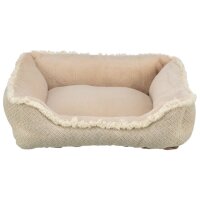 Trixie Bett Boho, eckig, 100 x 80 cm, beige
