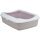 Trixie Katzentoilette Classic, mit Rand,37 x 15 x48cm, flieder/weiß