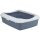 Katzentoilette Classic, mit Rand,37 x 15 x 48, lila/weiß