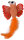 Schmetterling Alea, grün/orange,17cm
