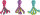 KONG Wubba Octopus, L, diverse Farben