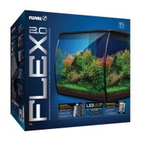 Fluval Flex 2.0, 57 Liter schwarz
