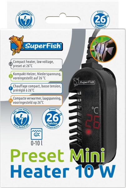 Superfish Preset Mini Heater 10 Watt, Heizer