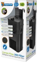 Superfish CornerFlow 200 schwarz, Innenfilter 200l/h