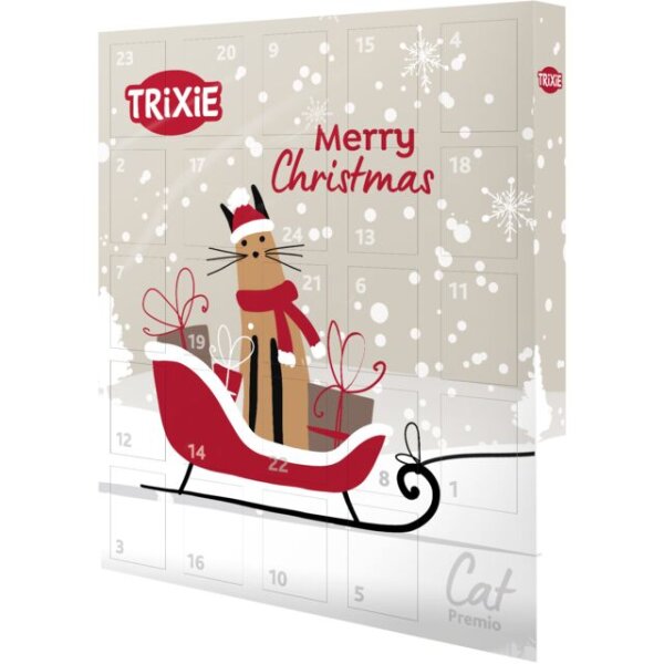 Trixie Premio Adventskalender für Katzen, 30 x 34 x 3,4 cm