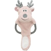Xmas Rentier mit Tau, Plüsch/Tau, 47cm