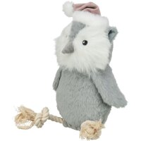 X mas Eule mit Tau, Plüsch/Tau, 31cm
