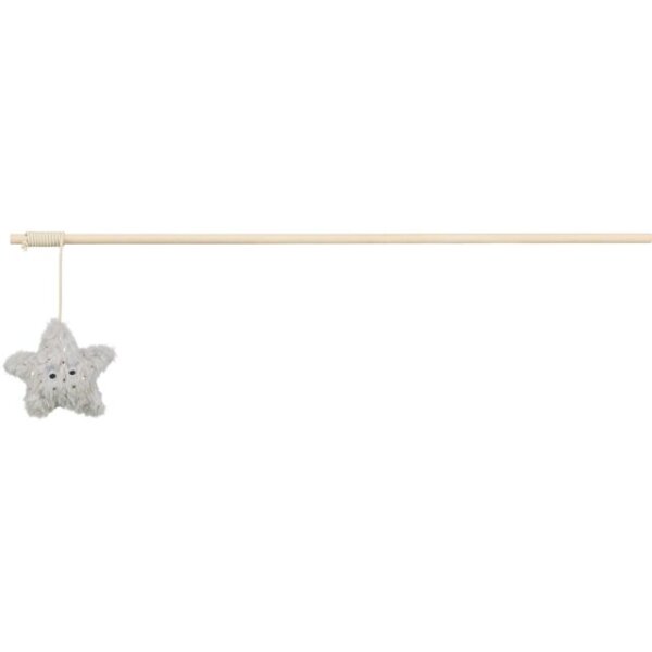 Xmas Spielangel Stern, Holz,  48cm