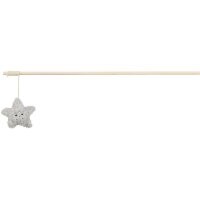 Xmas Spielangel Stern, Holz,  48cm