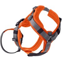 Hunter Geschirr Sicherheit Maldon 60-91/M-L Mesh orange/grau