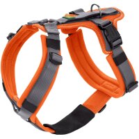 Hunter Geschirr Sicherheit Maldon 60-91/M-L Mesh orange/grau