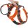 Hunter Geschirr Sicherheit Maldon 60-91/M-L Mesh orange/grau