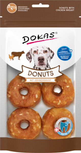 Dokas Dog Donuts 160 g mit Hühnerbrust