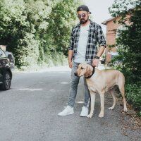 Hunter HB Larvik mit Griff 60/M-L Rindsleder schwarz/schwarz