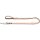 Hunter V-Leine Neopren 15/200 Nylon/Neopren pfirsch/grau