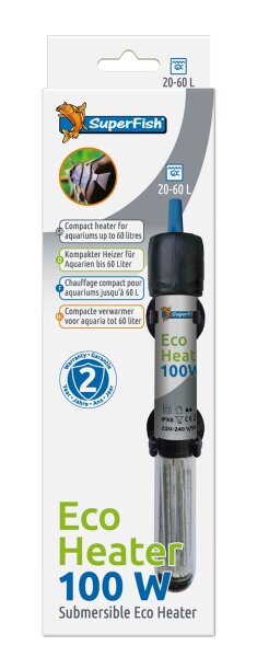 Superfish ECO Heizer 100 Watt, 40-100L (21cm)