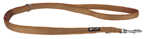 petlando Mesh Führleine, 1,5cm-3m, S  cognac