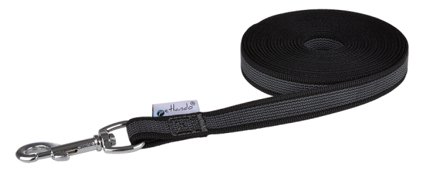 petlando gummierte Schleppleine 20mm/ 5m schwarz