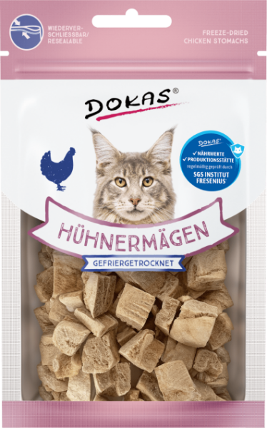 Dokas Cat Hühnermägen  gefriergetrocknet 12g