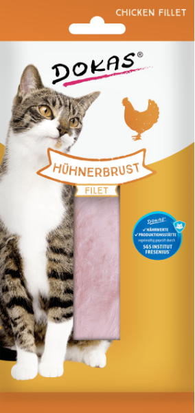 Dokas Cat Snack-Filet Hühnerbrust 22g