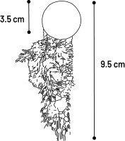 Flamingo Katti Katzenminzeball mit Federn grün 9,5 x 3 x 3cm
