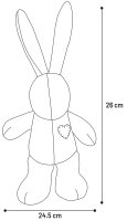 Flamingao Softa Kaninchen rosa24 x 8,5 x 40cm