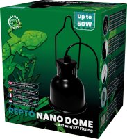 REPTO Nano Dome E27 Fassung d=10cm, schwarz