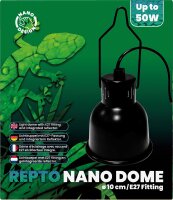 REPTO Nano Dome E27 Fassung d=10cm, schwarz