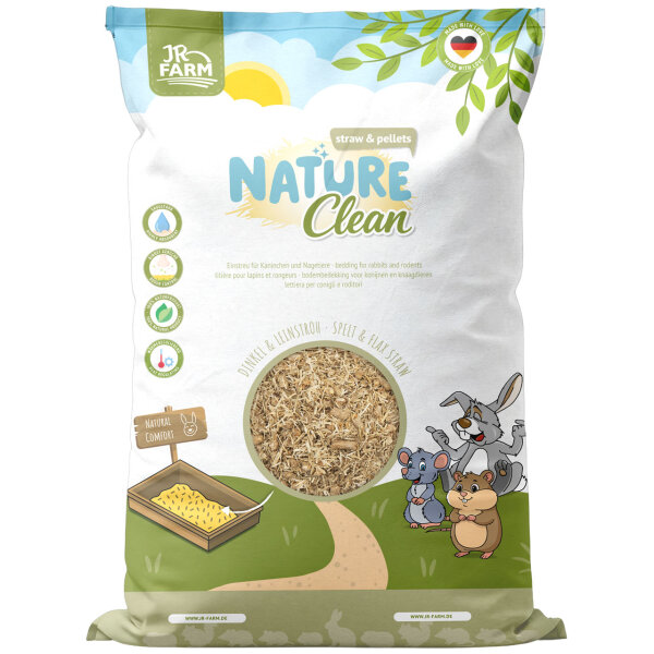JR FARM Einstreu Nature Clean Flax Straw & Pellets 35L (7kg)