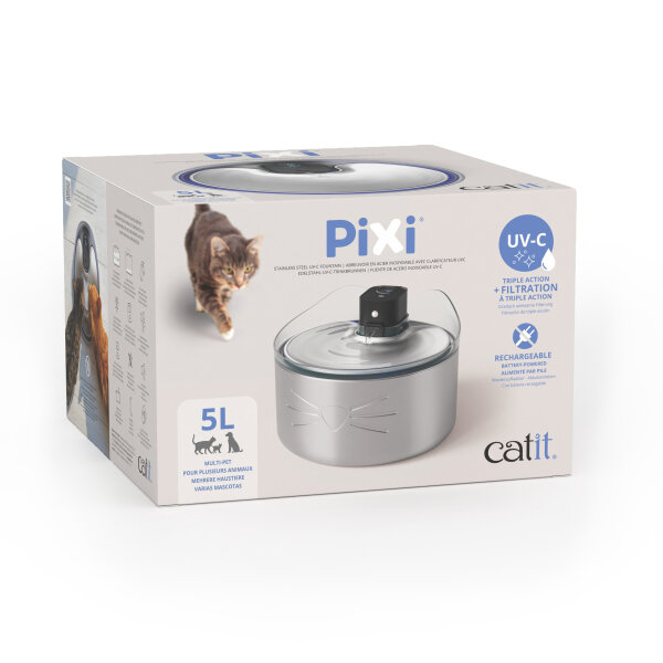 Catit PIXI Edelstahl Trinkbrunnen, 5L