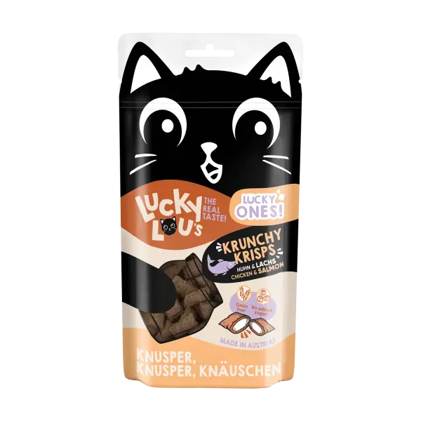 LUL Lucky Ones Krunchy Krisps Huhn & Lachs 60g