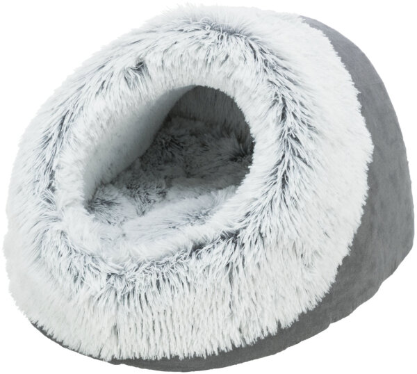 Höhle Harvey 35 x 26 x 41 cm, grau/weiß-schwarz