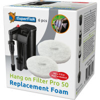 Superfish Hang On Filter PRO 50, Filterschwamm (6...
