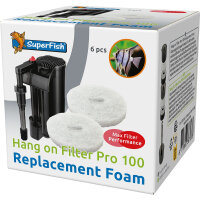 Superfish Hang On Filter PRO 100, Filterschwamm (6...