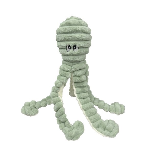 Quapas Dog Toy Plush Octopus Green 66cm