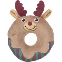 Xmas Elch Donut, Plüsch, 14cm, grau