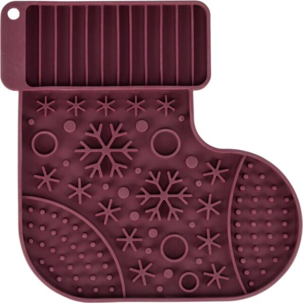 Xmas Lick n Snack Matte mit Saugnäpfen, Silikon, Ø 20cm