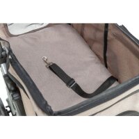 Buggy, 47 x 100 x 80cm,  4 Räder, bis zu 15kg, taupe