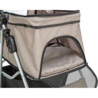 Buggy, 47 x 100 x 80cm,  4 Räder, bis zu 15kg, taupe