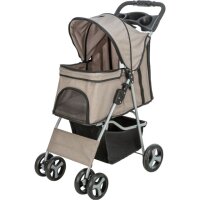 Buggy, 47 x 100 x 80cm,  4 Räder, bis zu 15kg, taupe