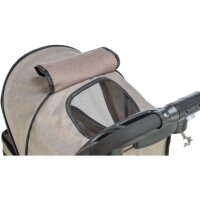 Buggy, 47 x 100 x 80cm,  4 Räder, bis zu 15kg, taupe