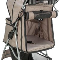 Buggy, 47 x 100 x 80cm,  4 Räder, bis zu 15kg, taupe